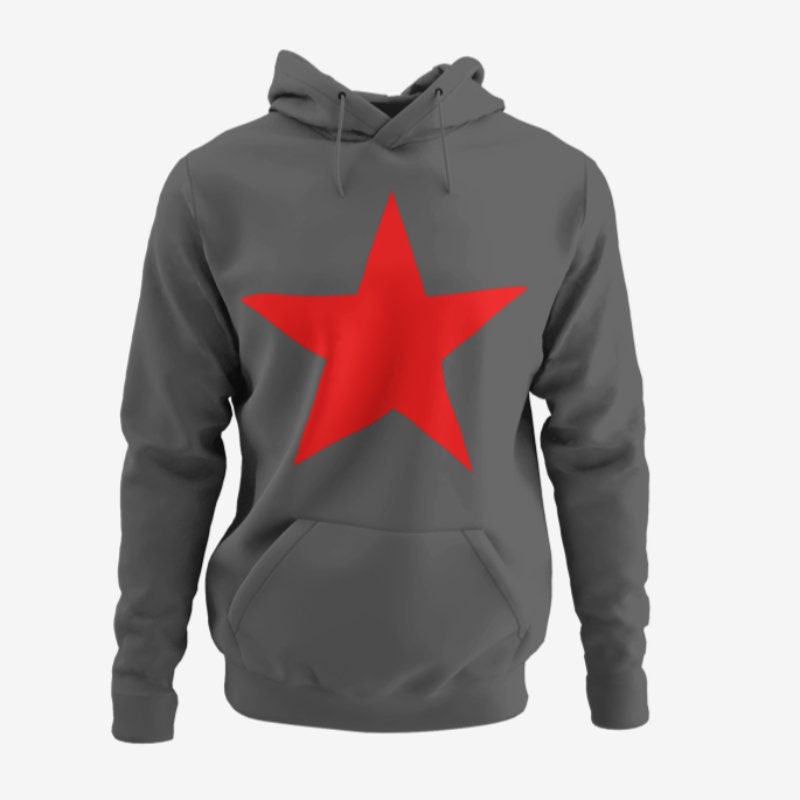 Red Star Mens Hoodie Soviet Communist Military - Etsy