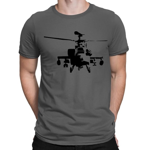 Buy Apache Mens T shirt Helicopter Online in India Etsy