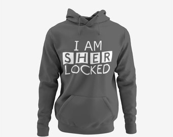Funny Sherlock Holmes Mens Hoodie I Am Sherlocked Gift Etsy