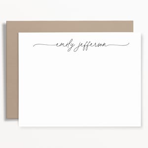 Personalized Flat Note Cards with Envelopes Thank You Card Set Personalized Flat Note Cards with Envelopes Thank You Card Set