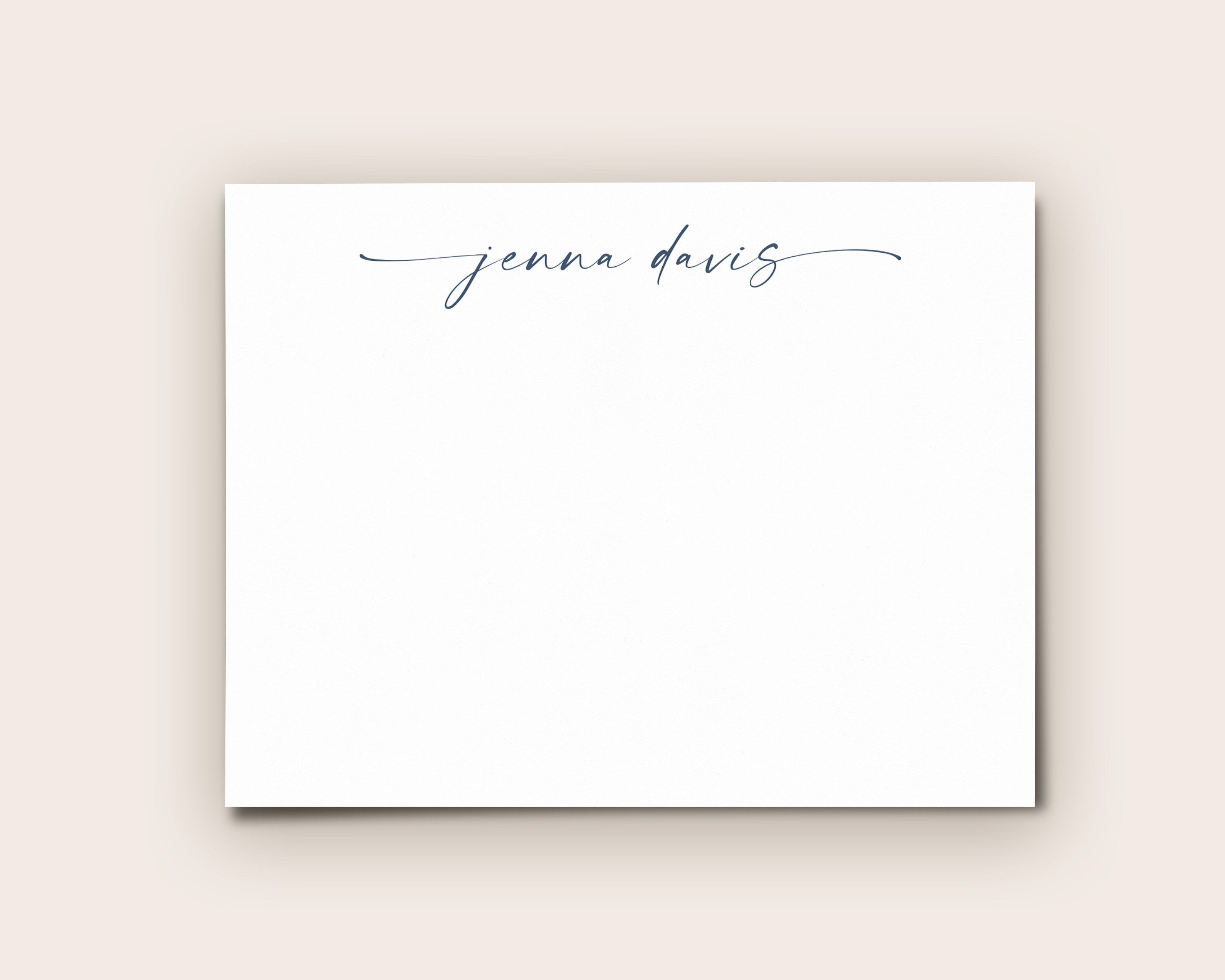 Personalized Stationery Set for Women Pretty Flat Note Cards -  UK in  2023