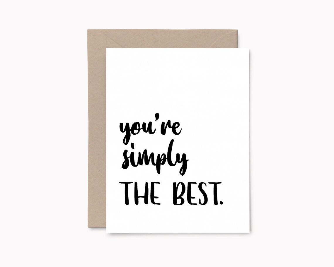You're Simply the Best Schitt's Creek card David Rose Etsy