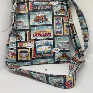 Bolso bandolera para viajes por carretera con correa ajustable