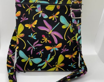 Dragonfly Crossbody Pouch with Adjustable Strap