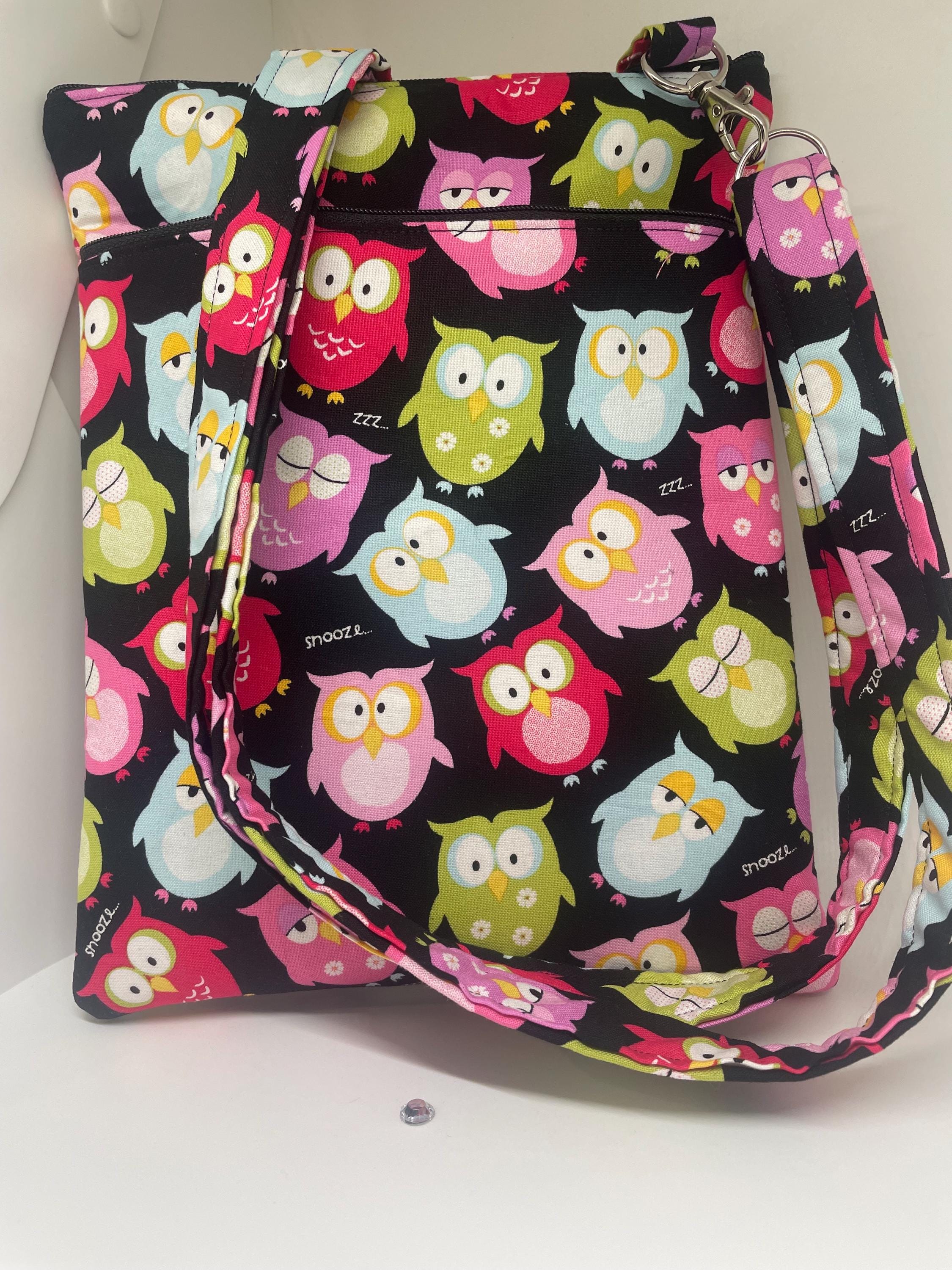 Owls Crossbody Pouch with Adjustable Strap
