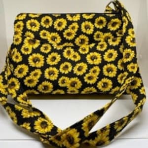 Sunflower Crossbody Purse with Adjustable Strap
