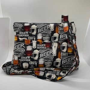 Beer Crossbody Purse with Adjustable Strap