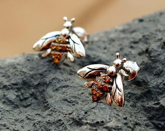 Honey Bee Stud Earrings from thejewellerygarden.com