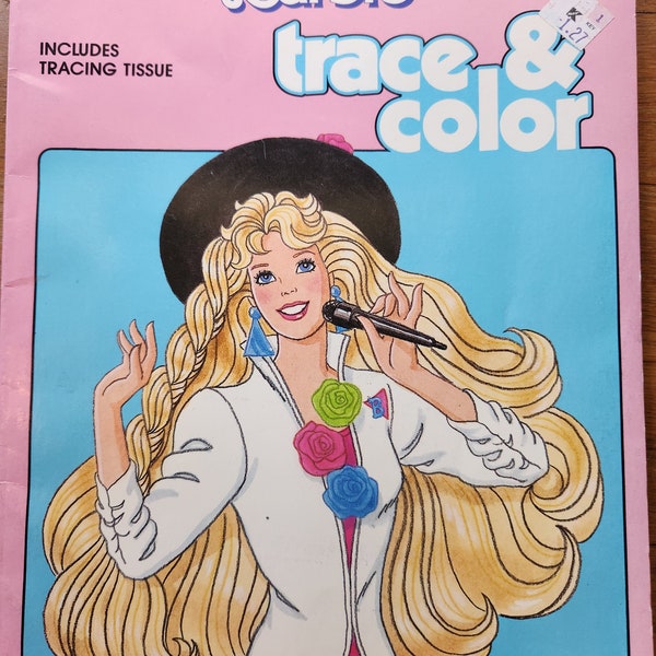 Vintage Barbie Trace & Color Book