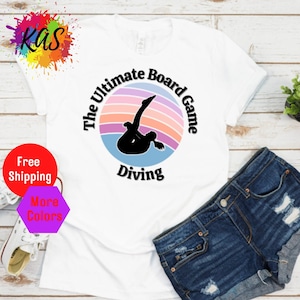 SPRINGBOARD DIVING T-Shirt Springboard Diving Water Sports Shirt Women&#39;s Diving Summer Shirt Armstand Diving T Shirt Dive Board Gift Tee