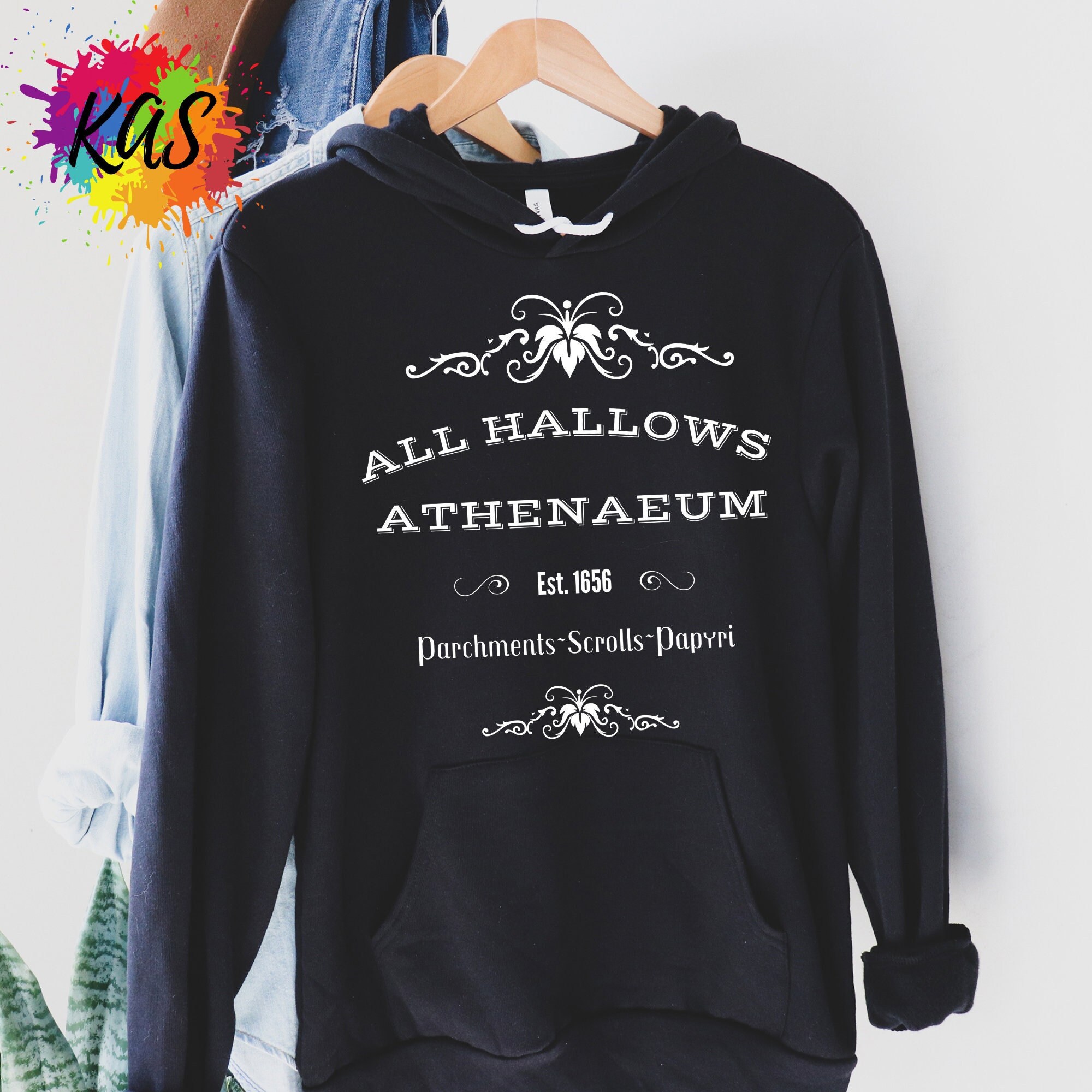 ALL HALLOWS ATHENAEUM Hooded Sweatshirt Dark Academia Hoodie