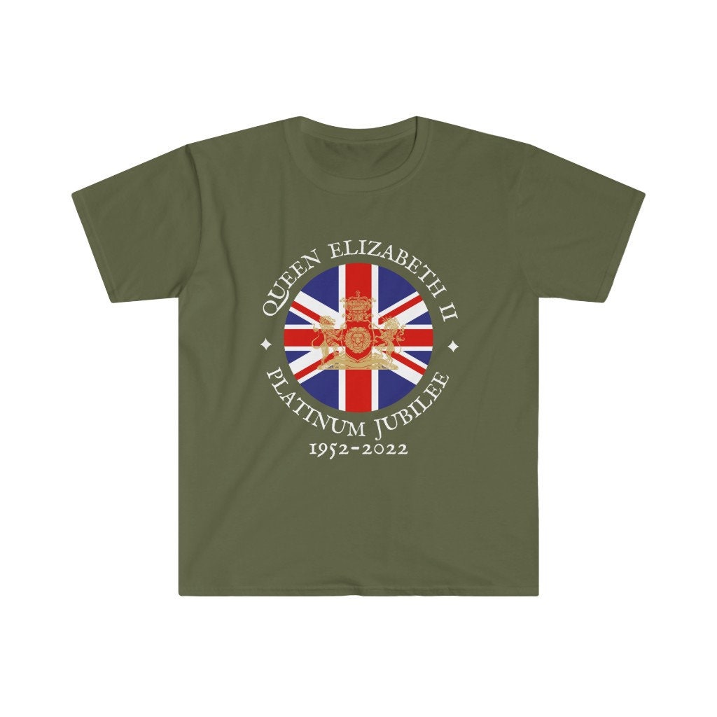 Discover British QUEEN ELIZABETH ll, Platinum Jubilee 1952 2022 T-Shirt, Souvenir Union Jack Flag Shirt, Great Britain Tees
