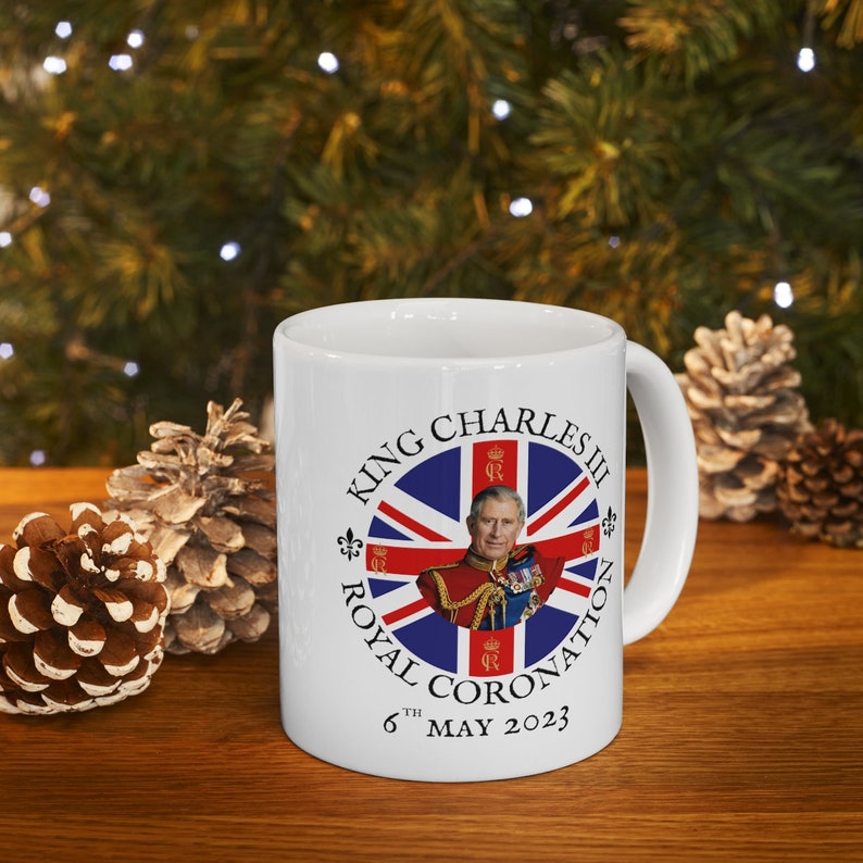 KING CHARLES III Royal Coronation Ceramic Mug 2023 - Etsy