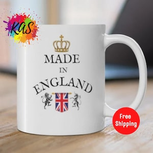 UK Gag Gift Mug English Proud Present British Patriotic Teacup United Kingdom Mugs Great Britain Union Jack British Citizen Made In England