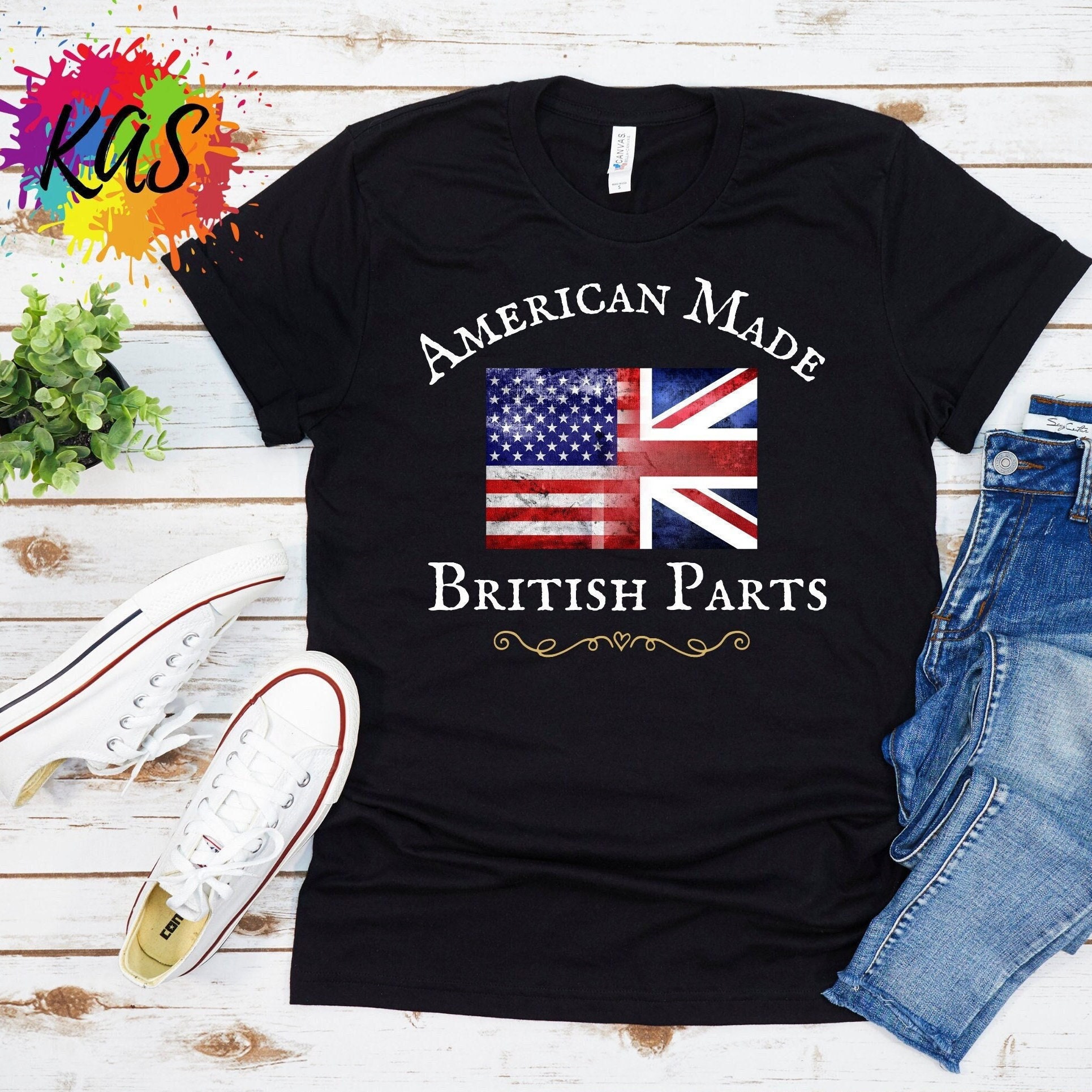 AMERICAN Made BRITISH Parts Unisex Softstyle T-shirt/united - Etsy