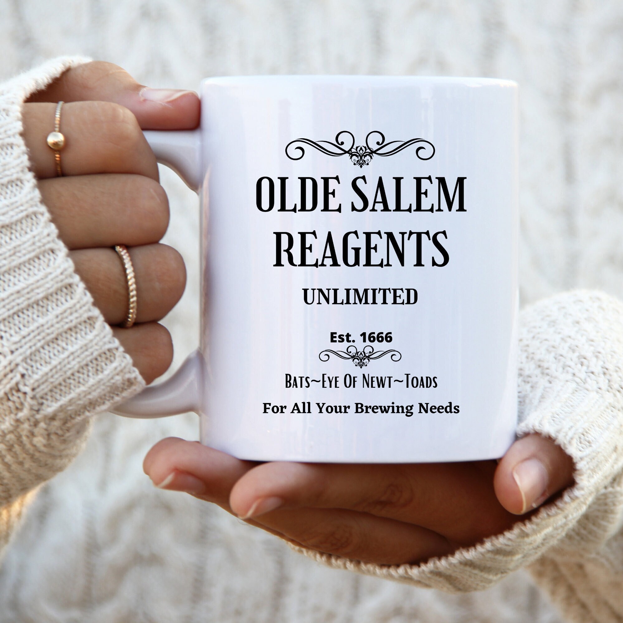 OLDE SALEM REAGENTS Ceramic Gift Mugs Salem Apothecary Spooky Etsy UK