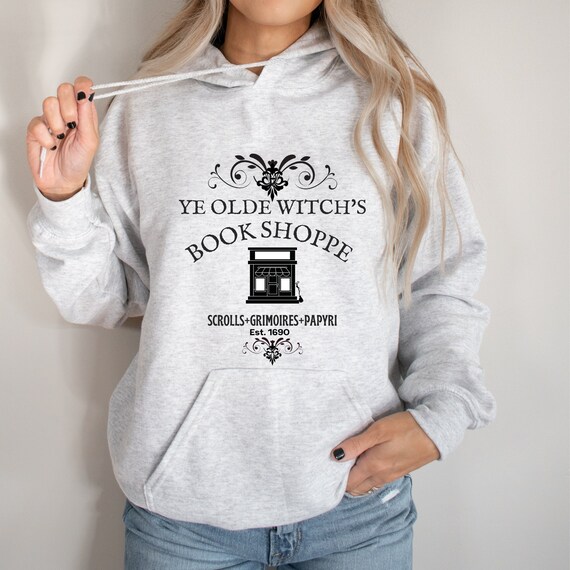 Autumn Salem Apothecary Sweatshirt YE OLDE WITCHES Book Shoppe Hoodie Library Spell Book Shirt Curses Oaths Hoody Dark Academia Sweat Hoodie