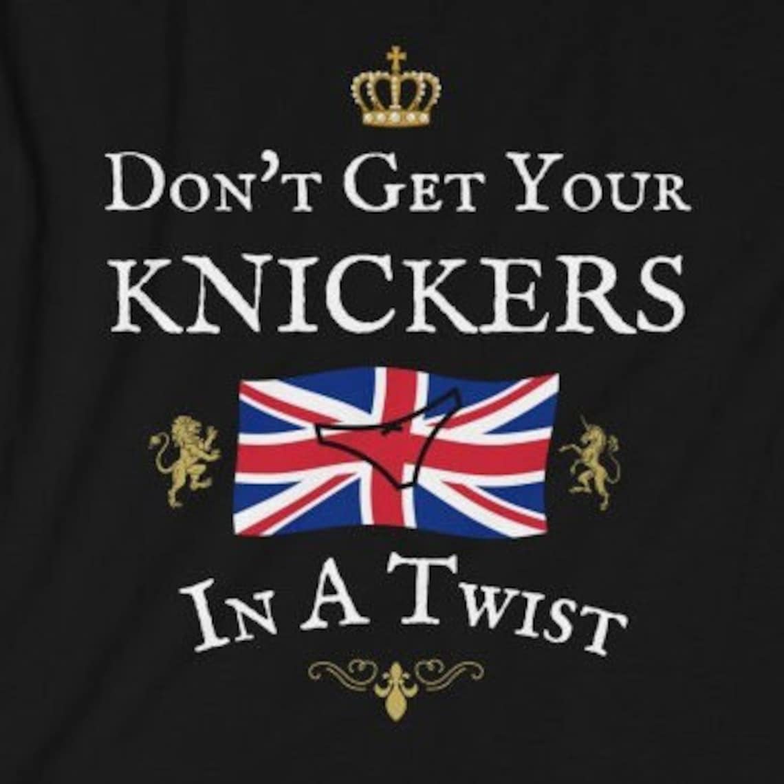 British DON'T Get Your KNICKERS in a TWIST Unisex Tshirt Etsy