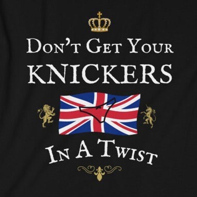 British DON'T Get Your KNICKERS in a TWIST Unisex Tshirt Etsy