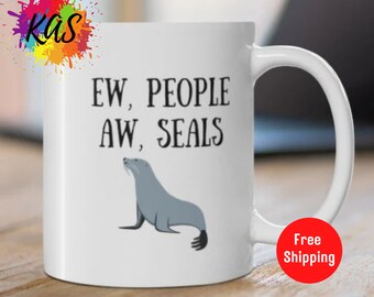 cool seal mug fun seal gifts i am a seal mug seal gift ideas funny seal mug My spirit animal is a seal cool seal mugs