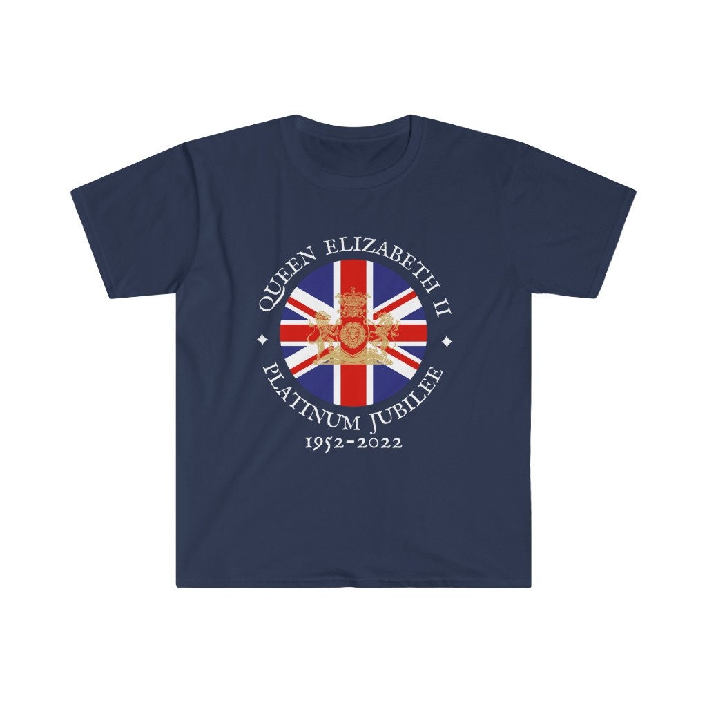 Discover British QUEEN ELIZABETH ll, Platinum Jubilee 1952 2022 T-Shirt, Souvenir Union Jack Flag Shirt, Great Britain Tees