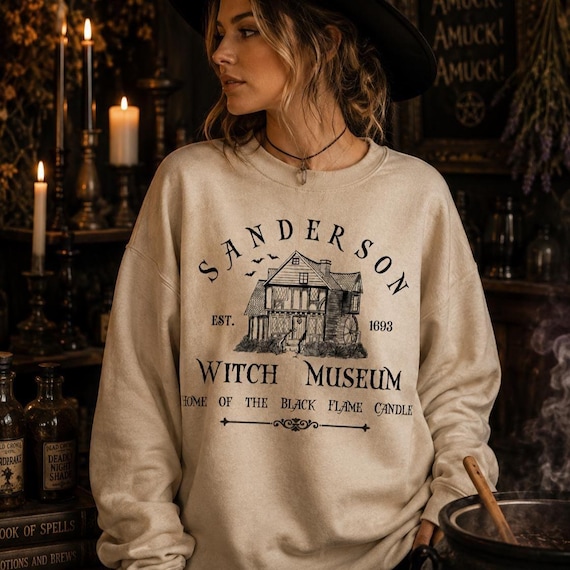 SANDERSON WITCH Museum Sweatshirt Witch Hocus Pocus Sister Fall Tee Halloween Costume Spooky Autumn Halloween Costume Trick or Treat Present