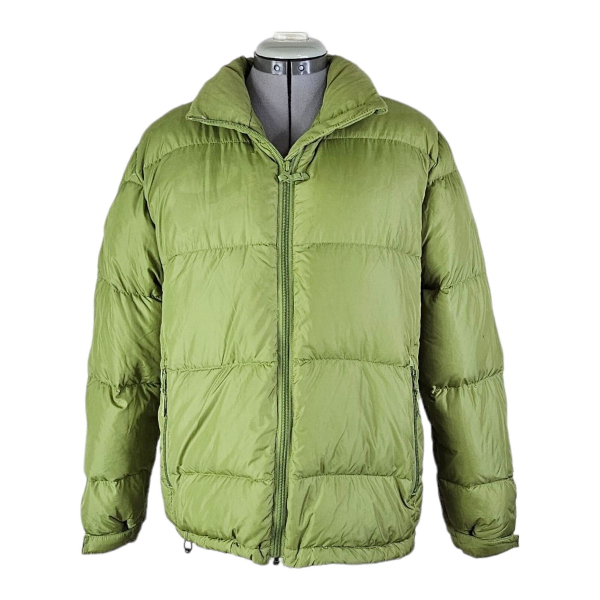 Lands End Women s Small Petite Lime Green Down Puffer Jacket With Zip Pockets SP Etsy