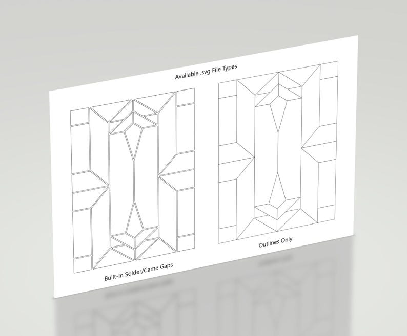 Prairie Style 2 Glasmalerei-Muster PDF & SVG | Suncatcher Panel Vorlage | 15 x 20 cm Bild 3