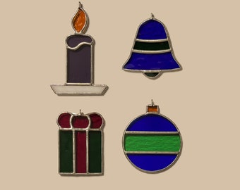 Christmas Ornaments Stained Glass Patterns PDF Download - Etsy