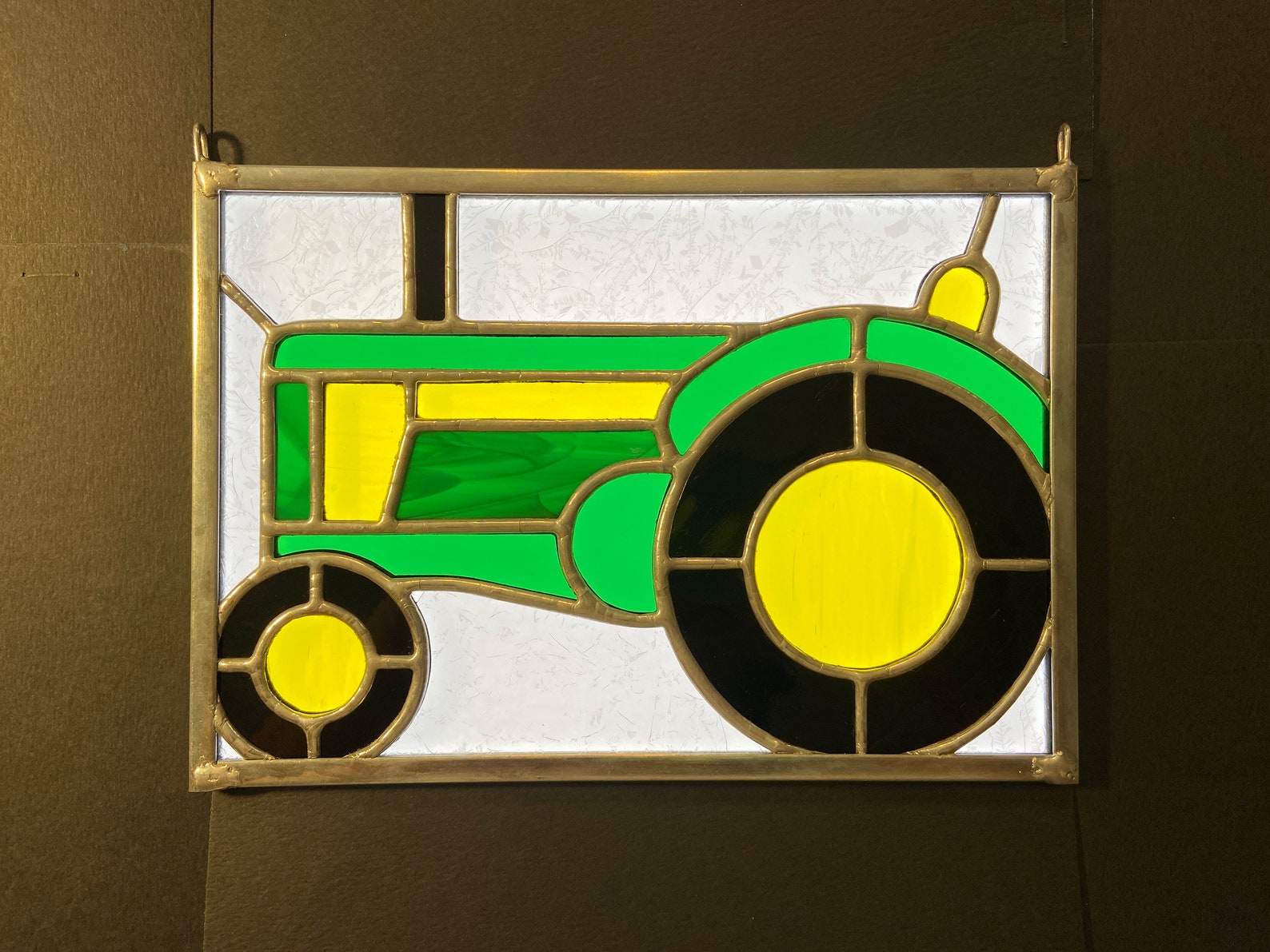 Tractor Stained Glass Pattern 5.5 X 8 Full Scale - Etsy