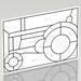 Tractor Stained Glass Pattern 5.5 X 8 Full Scale - Etsy