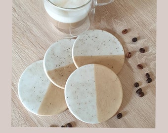 Juego de posavasos, posavasos de arcilla para café