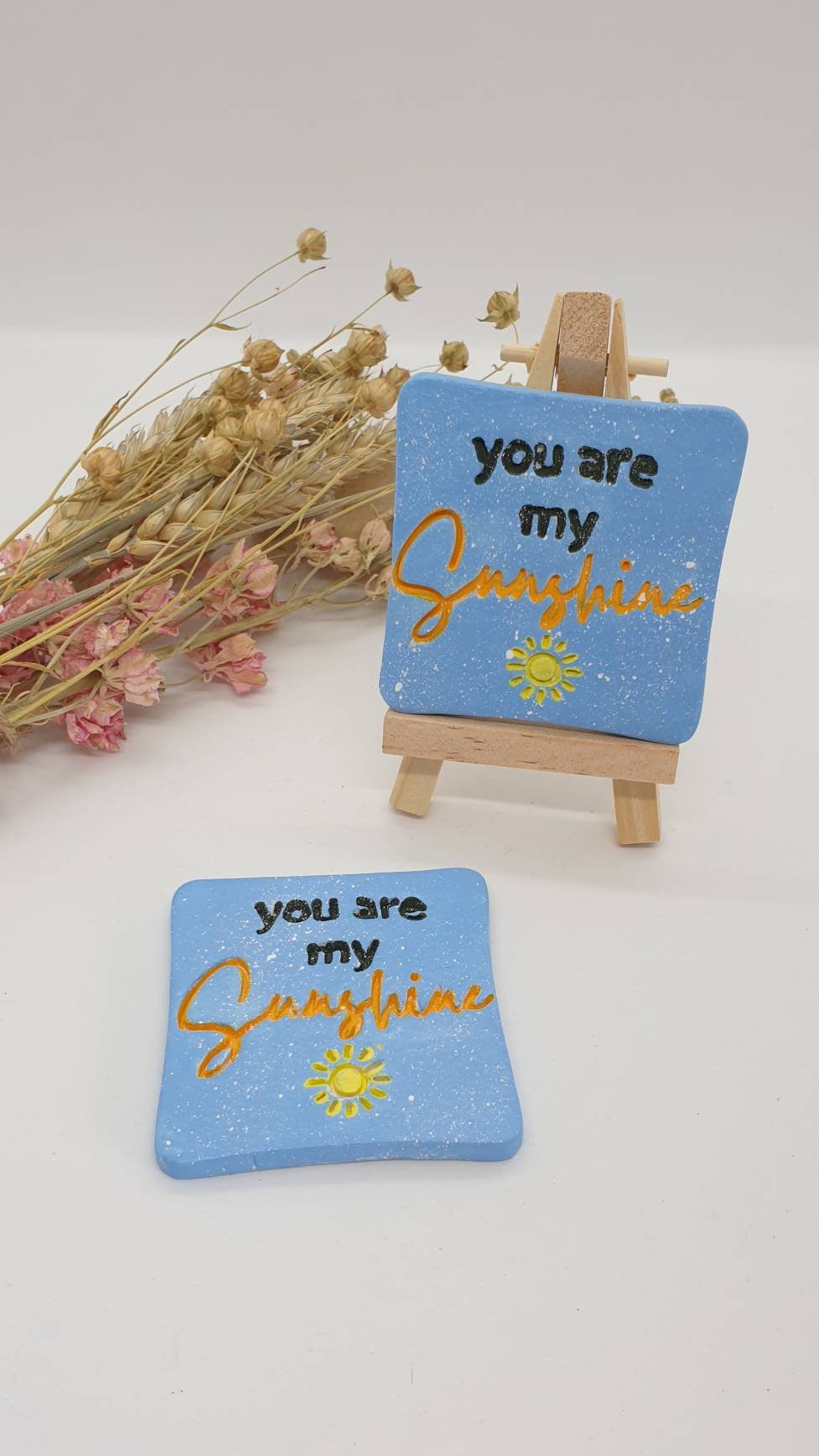 Mini Canvas Gifts Hand Painted Canvas and Easel Etsy UK