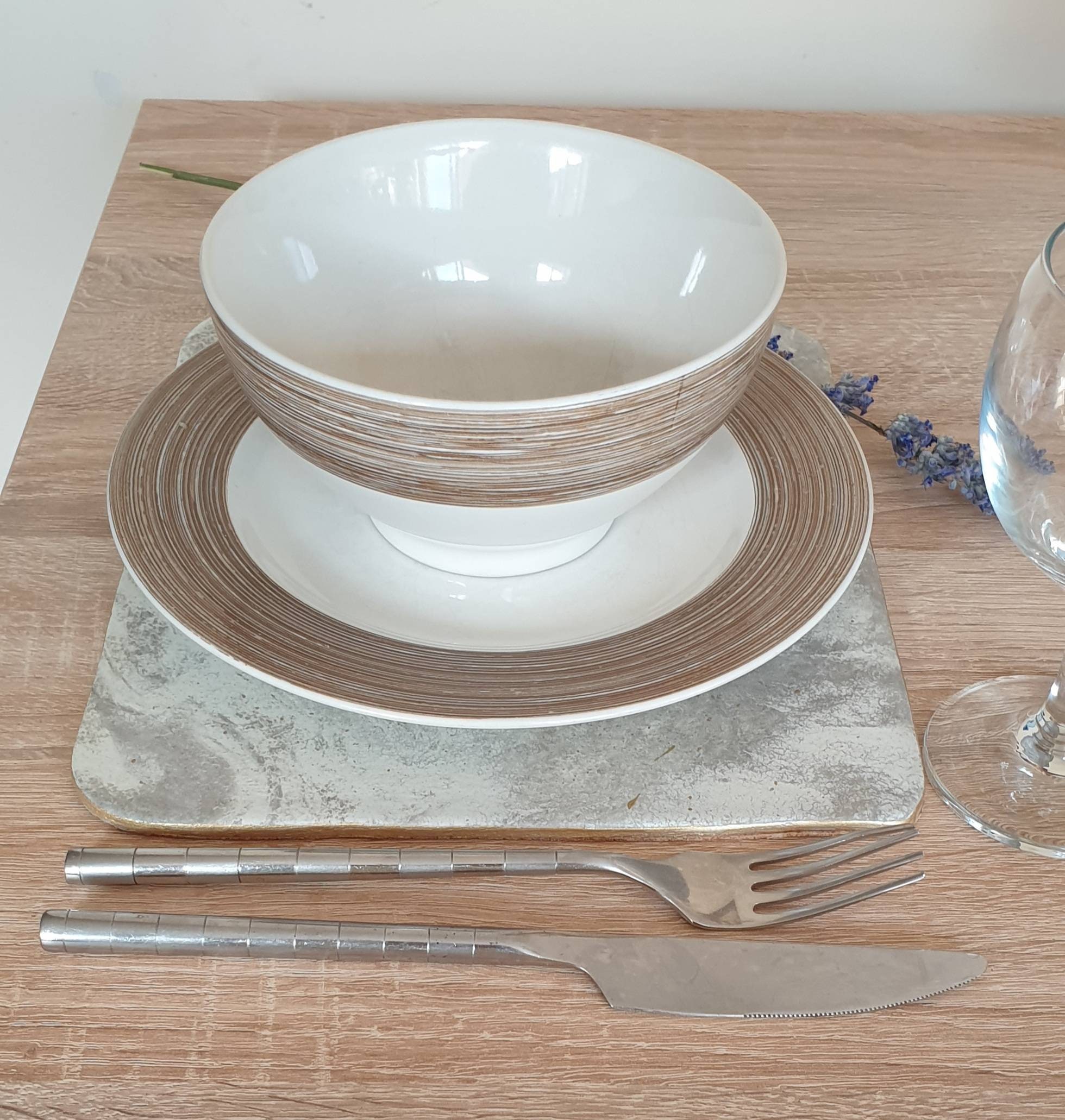 Placemats set marble square placemats Etsy