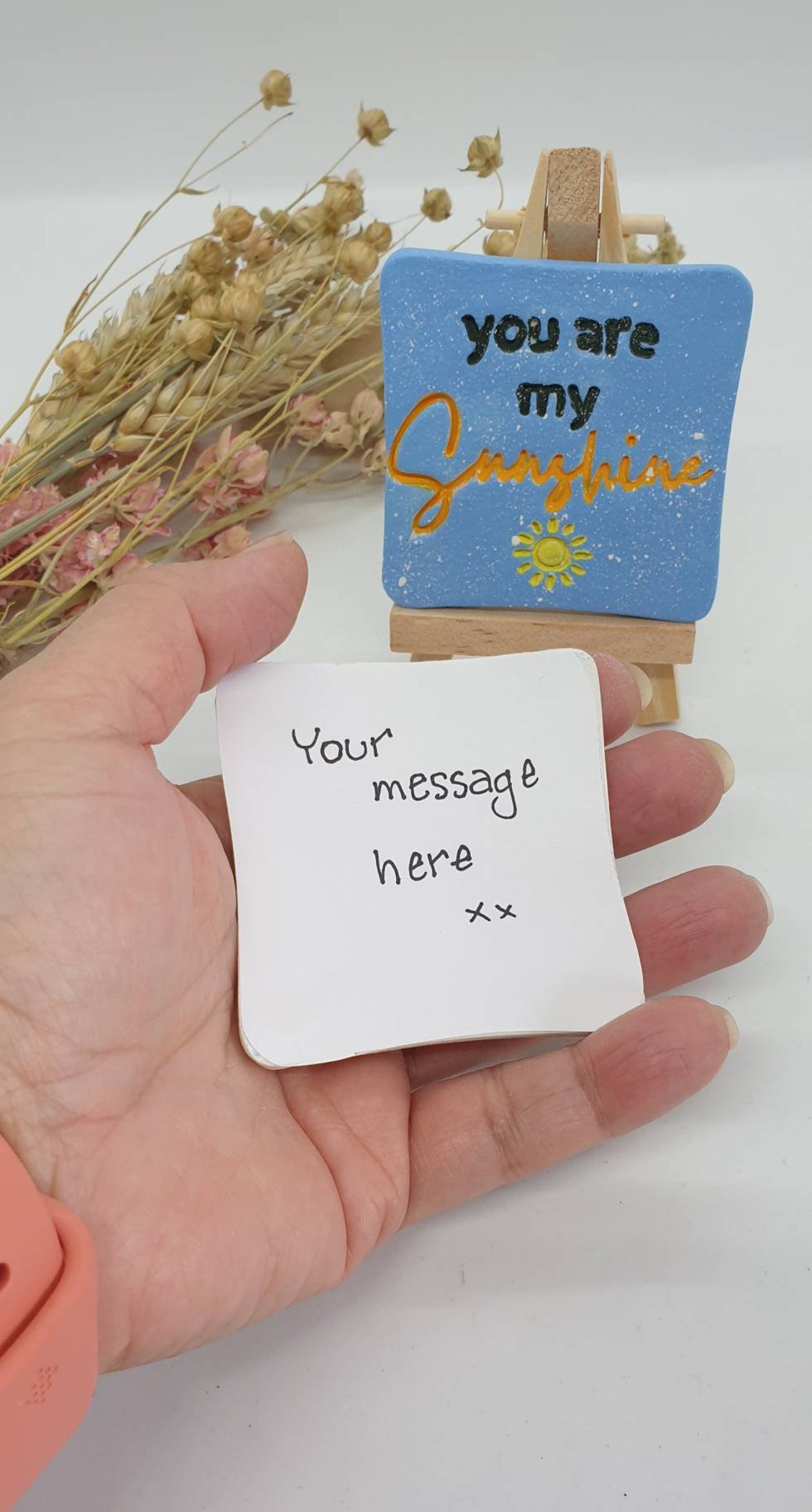 Mini Canvas Gifts Hand Painted Canvas and Easel Etsy UK