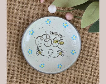Handmade Floral Trinket Dish | Forget Me Not Ring Holder