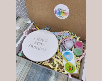 Paint a coaster for Mummy, Grandma or Nanny, Craft kit for kids