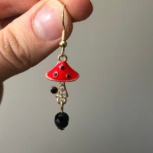 Mushroom earrings