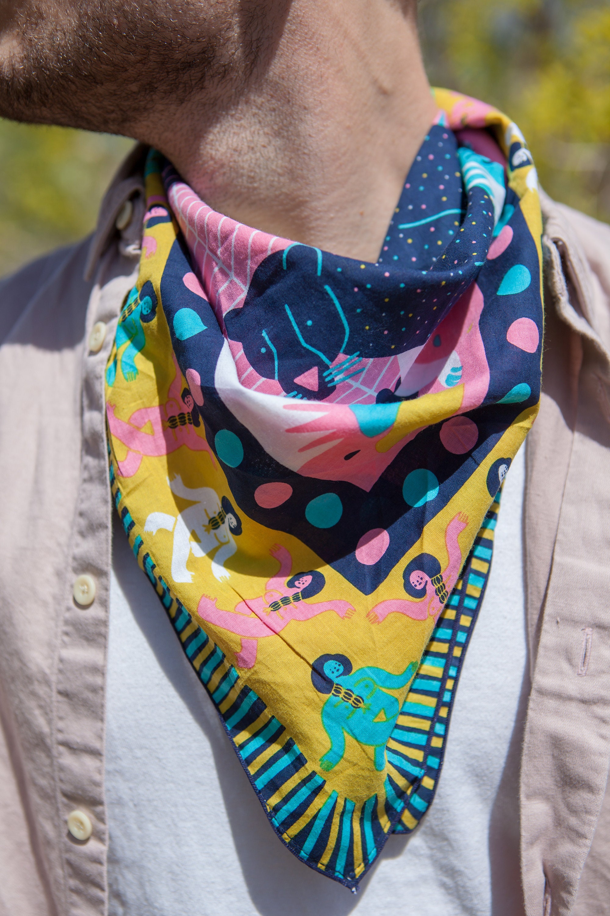 Bandana Original Unique Artist Design Gives back to Etsy
