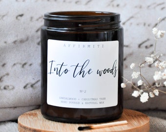 Into The Woods Candle / Scented Candle / Wood Wick Candle / Hand Poured Candle / Home Decor Candle / Gift For Her