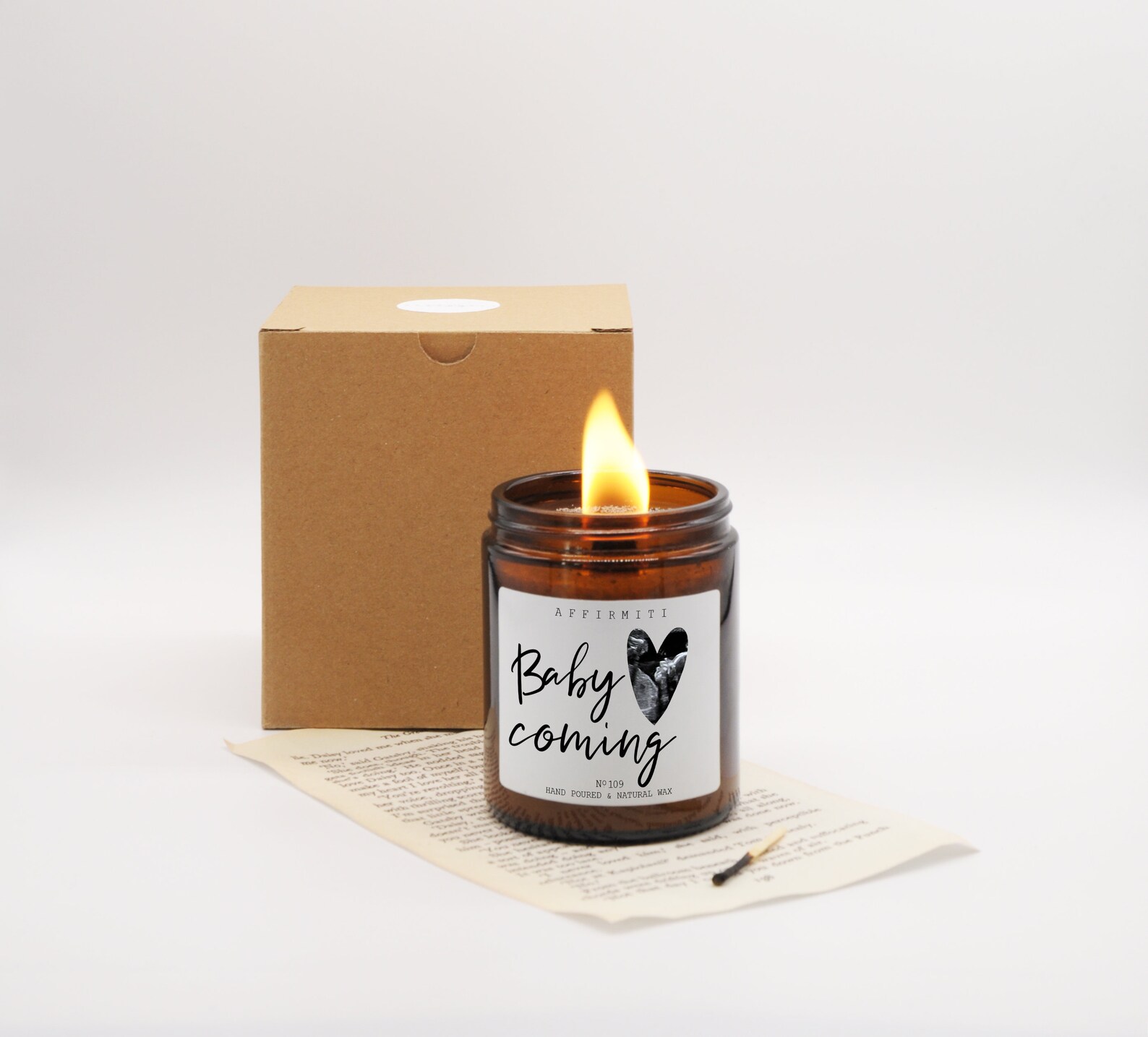 Ultrasound Gift / Baby Coming / Pregnancy Candle / Scented Etsy