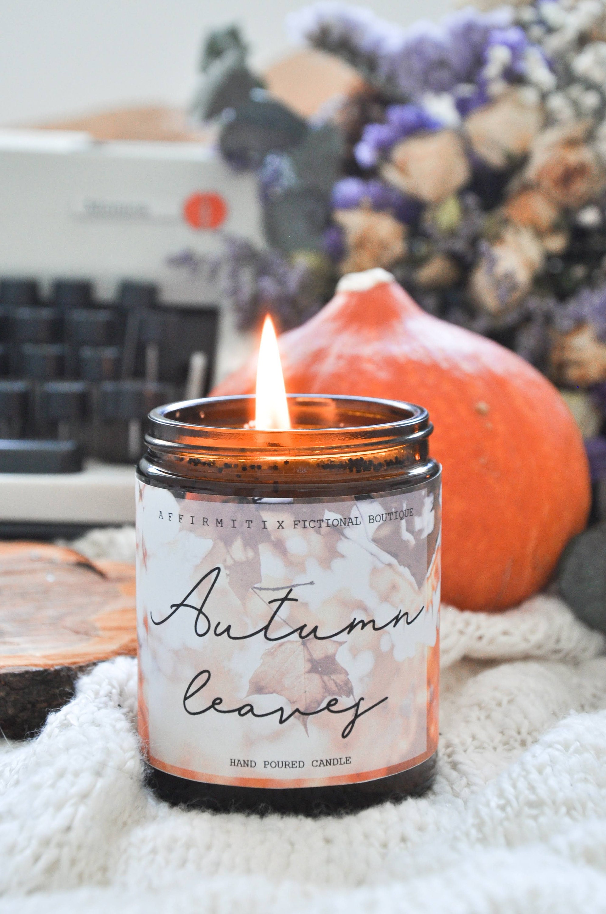Autumn Leaves Fall Candle / Scented Candle / Bookish Candle / Etsy UK