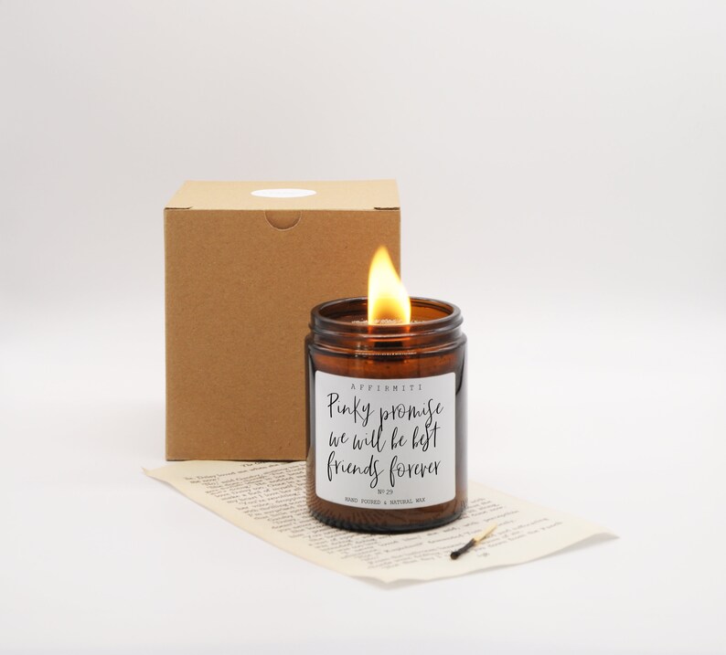 Best Friends Candle / Friendship Scented Candle / Wood Wick Etsy