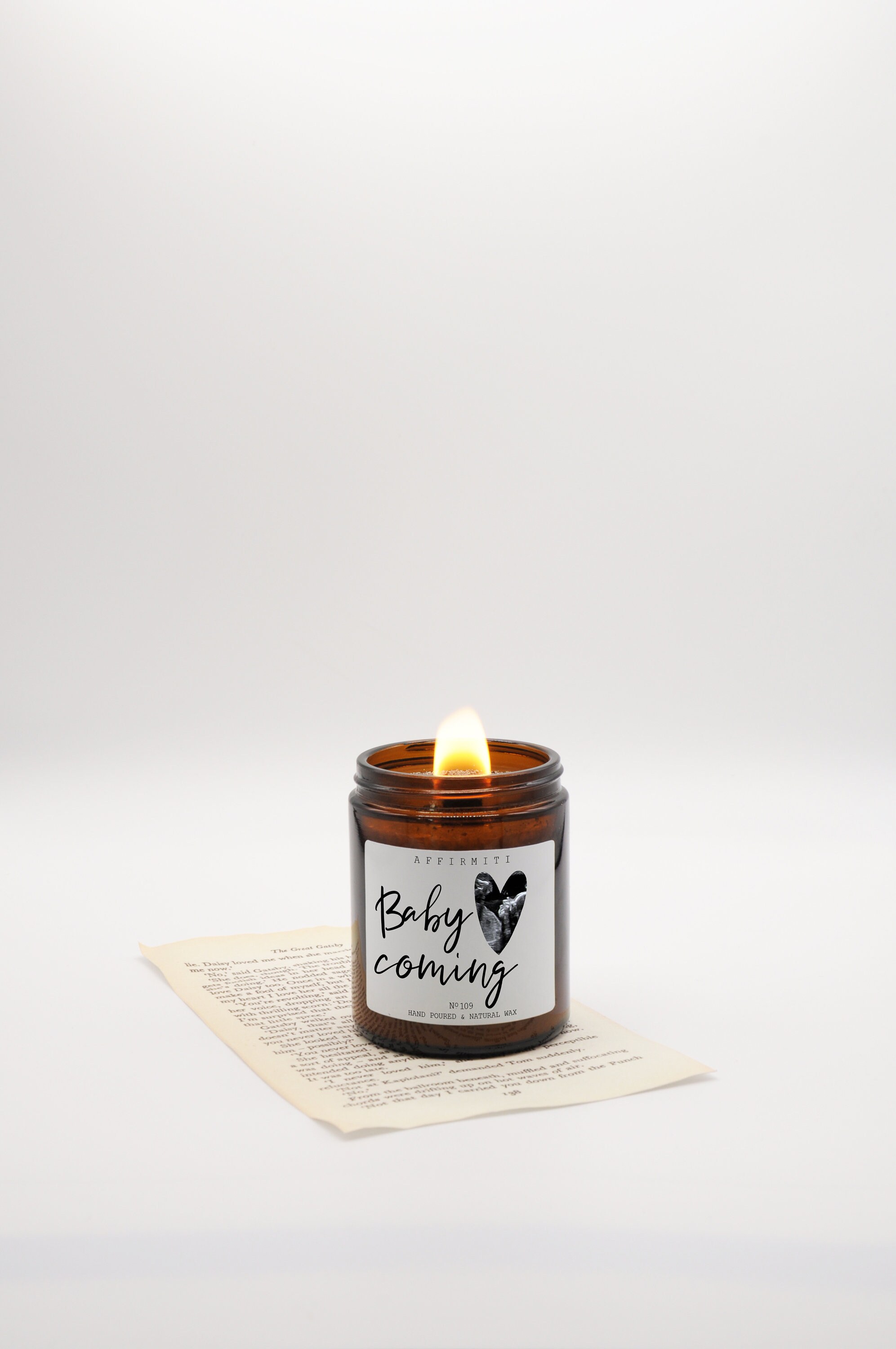 Ultrasound Gift / Baby Coming / Pregnancy Candle / Scented Etsy