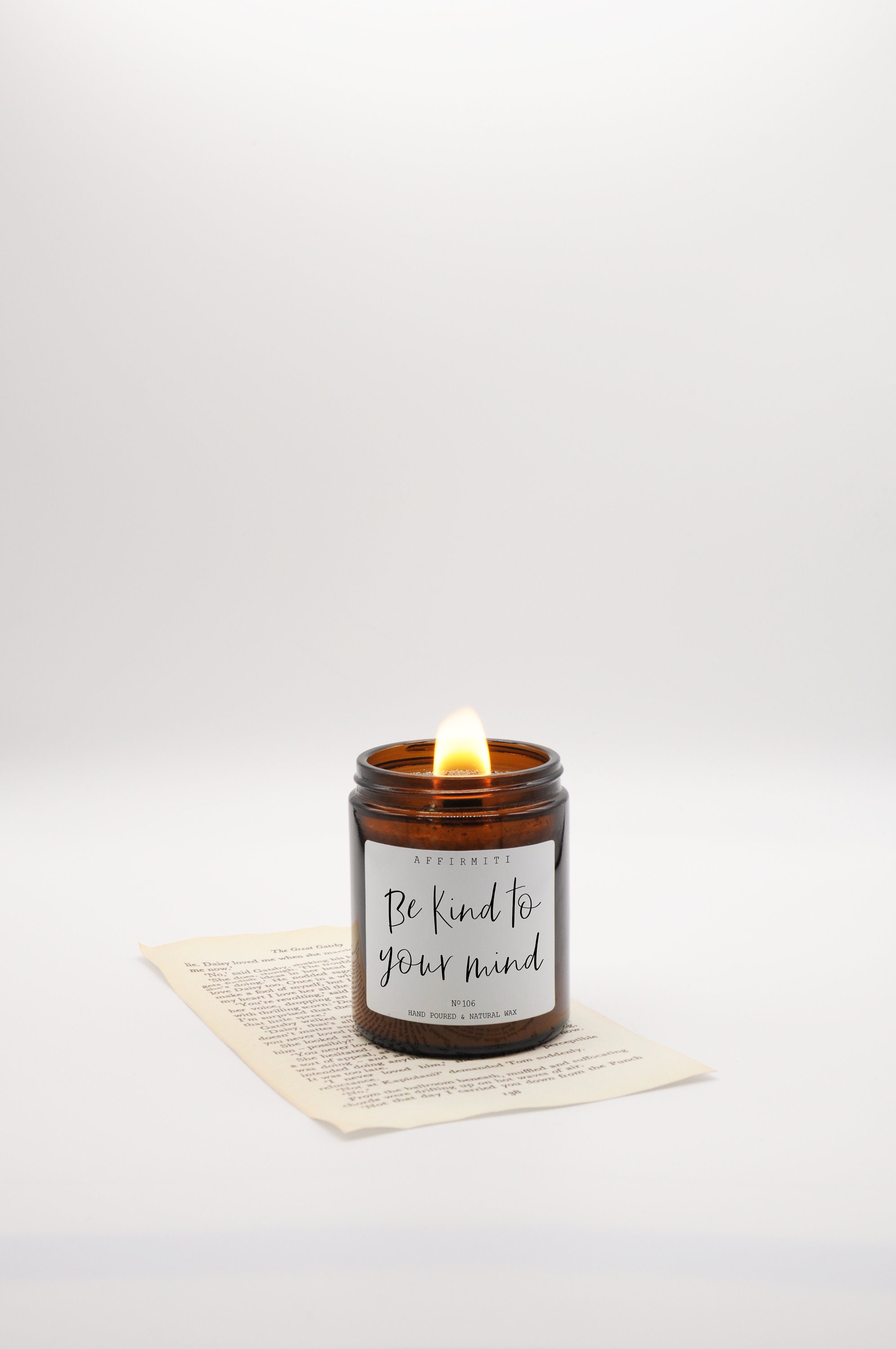 Mental Health Candle / Anxiety Gift / Scented Candle / Wood Etsy