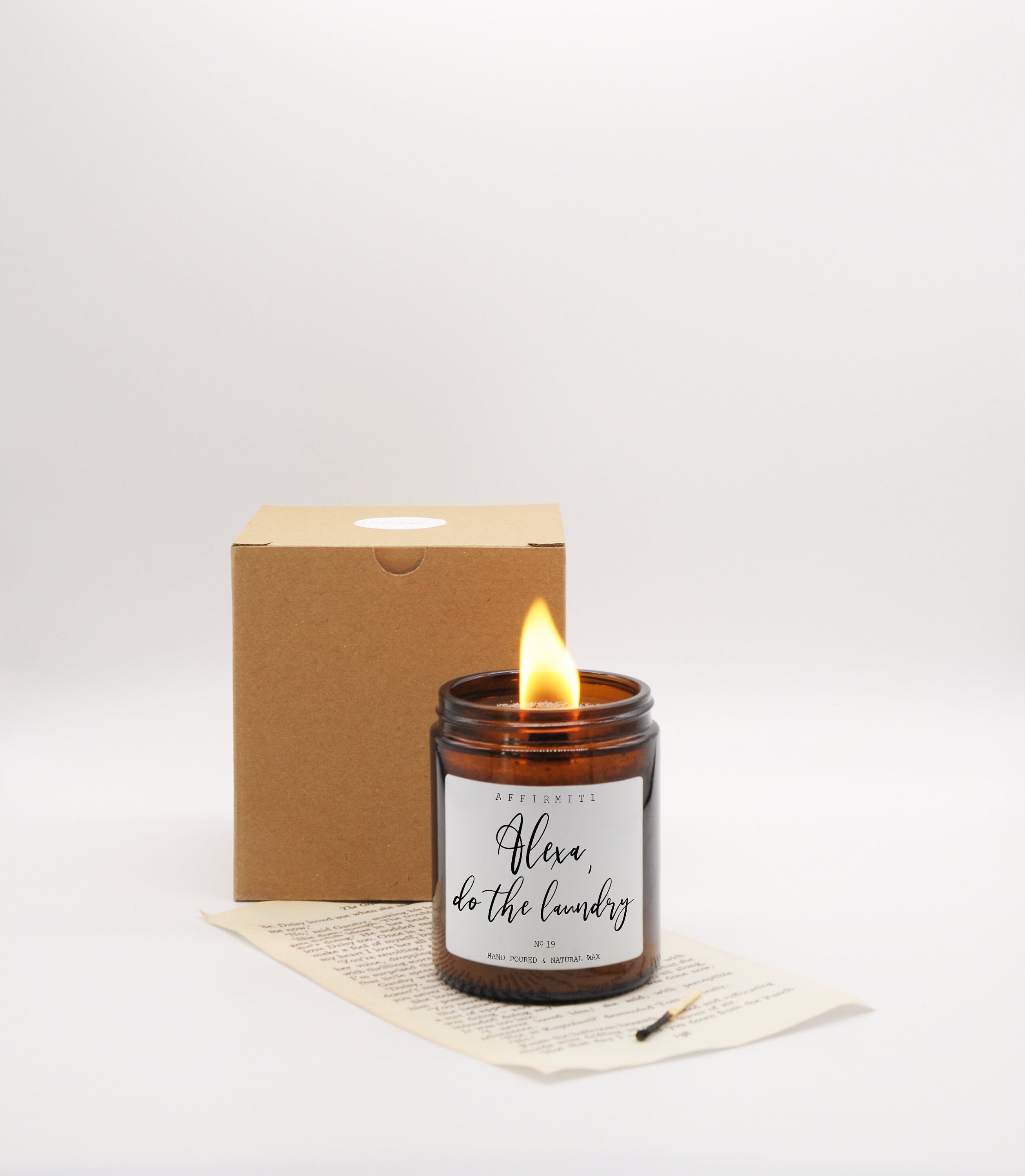 Alexa Do The Laundry Funny Candle / Scented Candle / Wood Wick Etsy