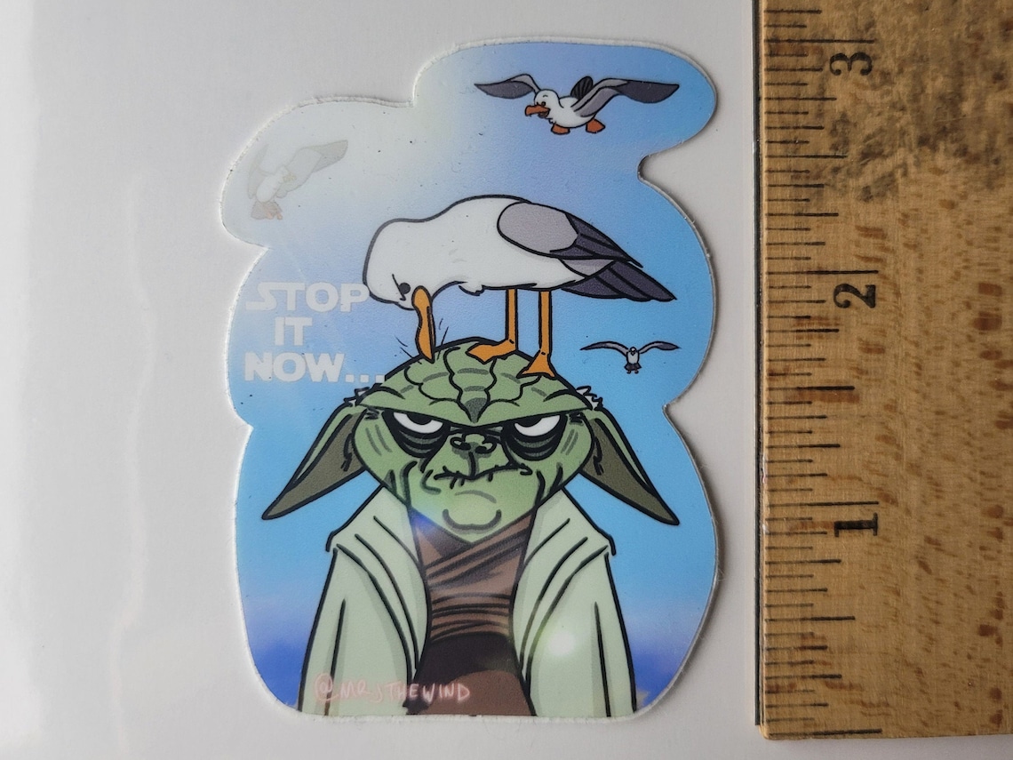 Yoda Seagulls Stop It Now Bad Lip Reading vinyl sticker Etsy