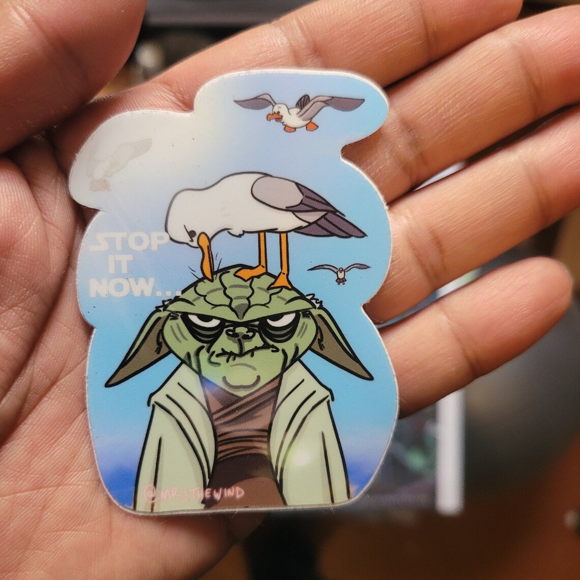 Yoda Seagulls Stop It Now Bad Lip Reading vinyl sticker | Etsy