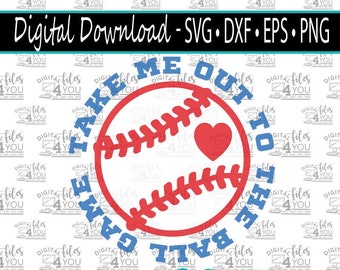 Ball Game SVG, Baseball Svg, Baseball fan Svg, Baseball baby Svg, Baseball Cricut Designs, Take me out to the ball game