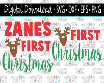 1st Christmas, First Christmas, My Christmas, Baby Christmas, First Xmas Svg, First Xmas Design